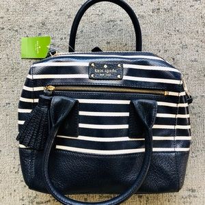 Kate Spade French Navy Stripe Wellesley Bag